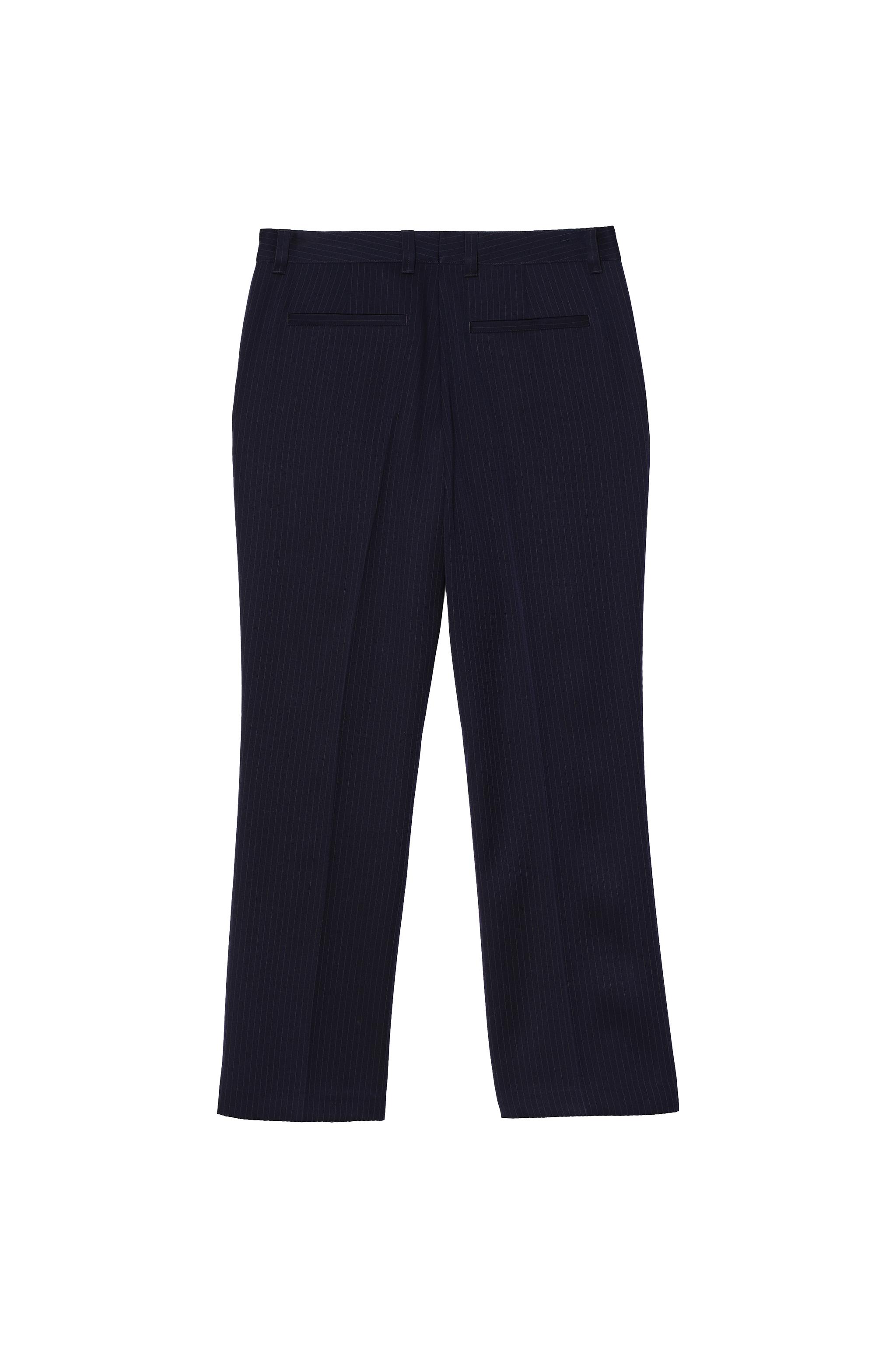 FLARE FIT PINSTRIPE SUIT PANTS